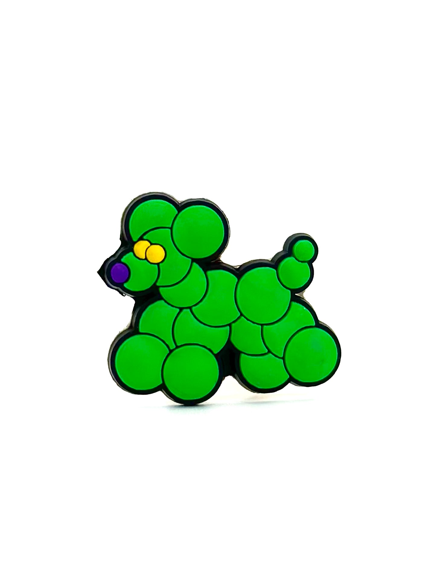 Green Bead Dog Straw Topper