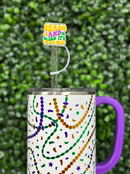 Beads and Bling Straw Topper